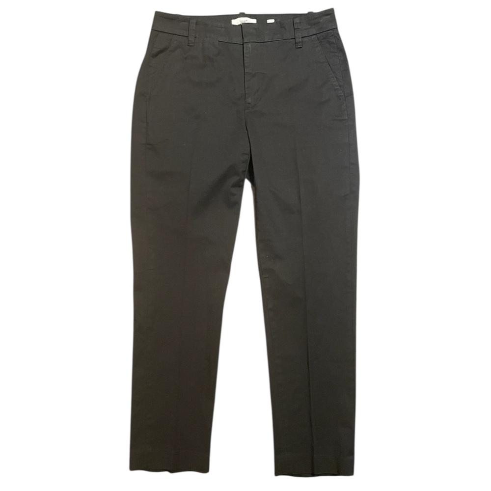 Vince Women’s 4 Black Dress Pants Ankle Crop Slim Tapered Work Career Cotton